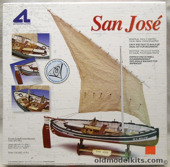Artesania Latina 1/20 San Jose Cantabrian Fishing Boat (Barquia), 19008 plastic model kit